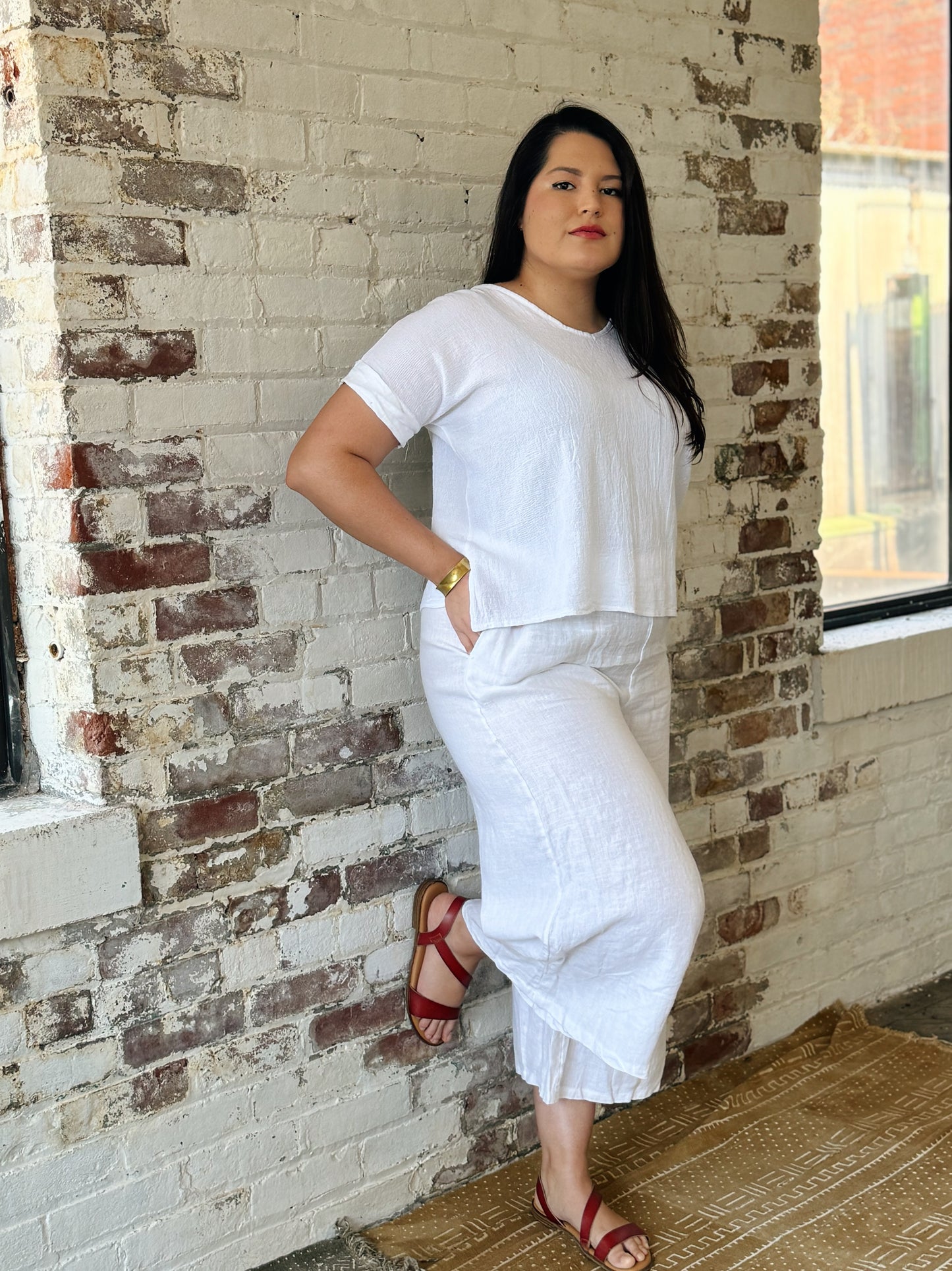 100% Italian Linen Top