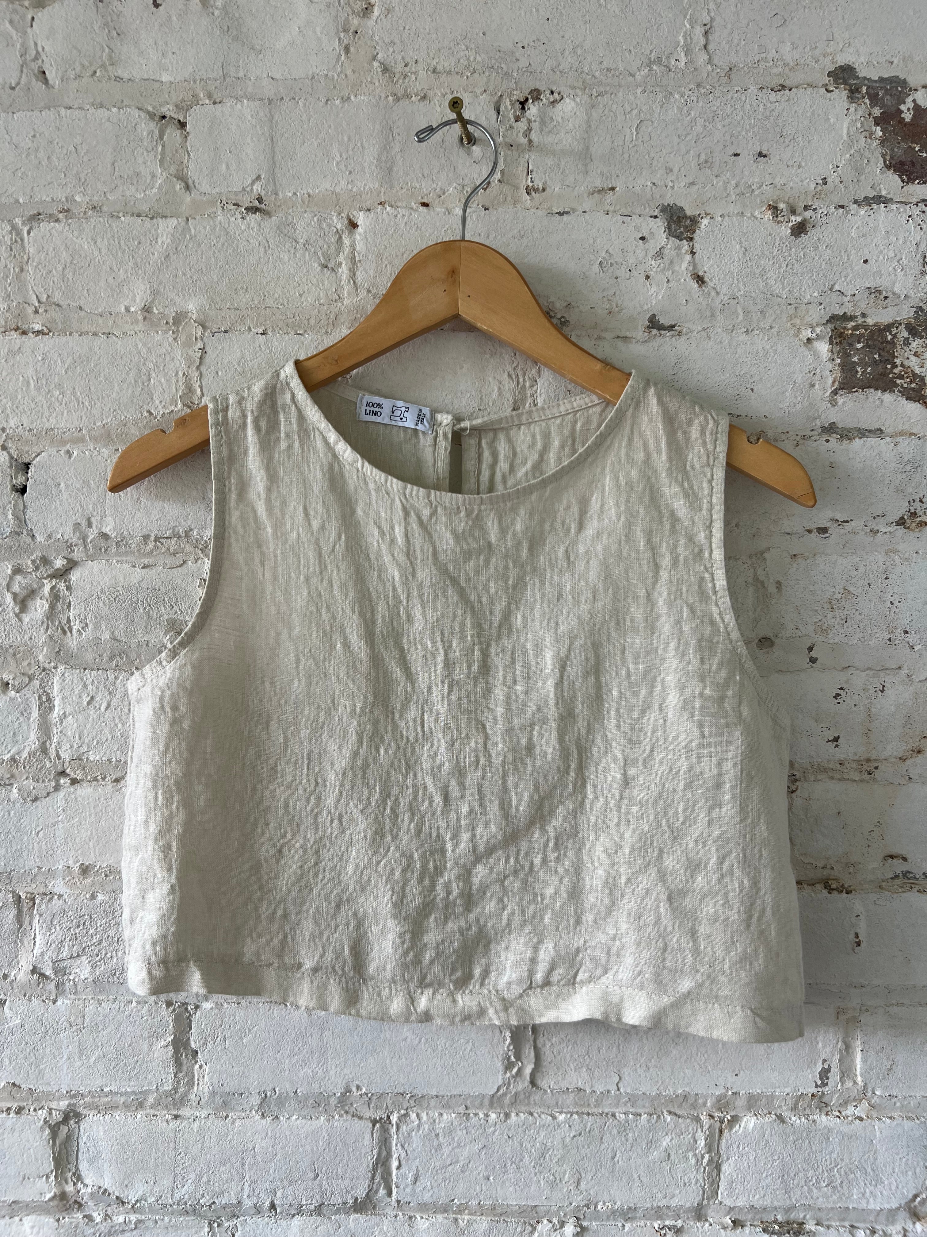 Linen Crop Tops