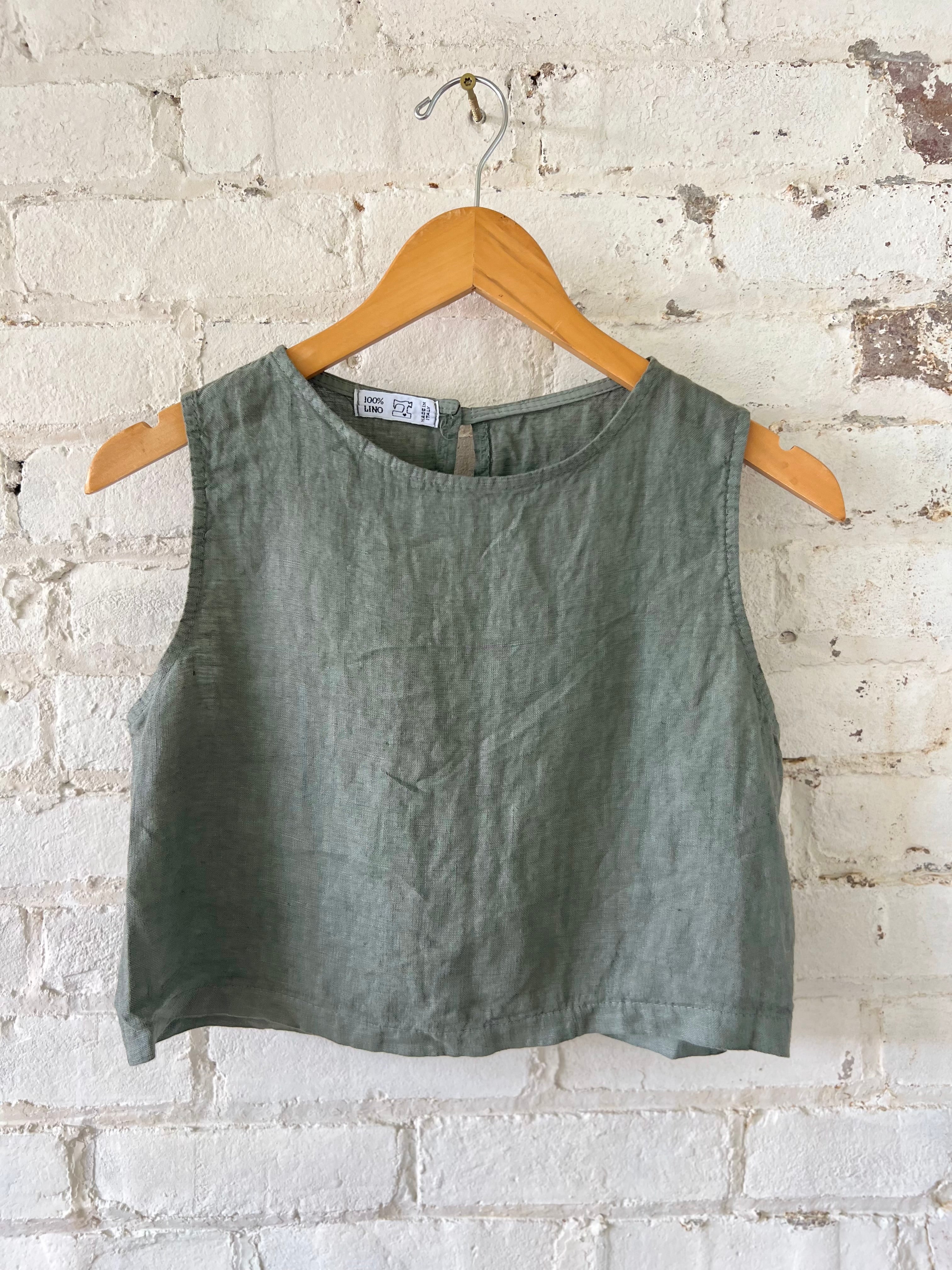 Linen Crop Tops