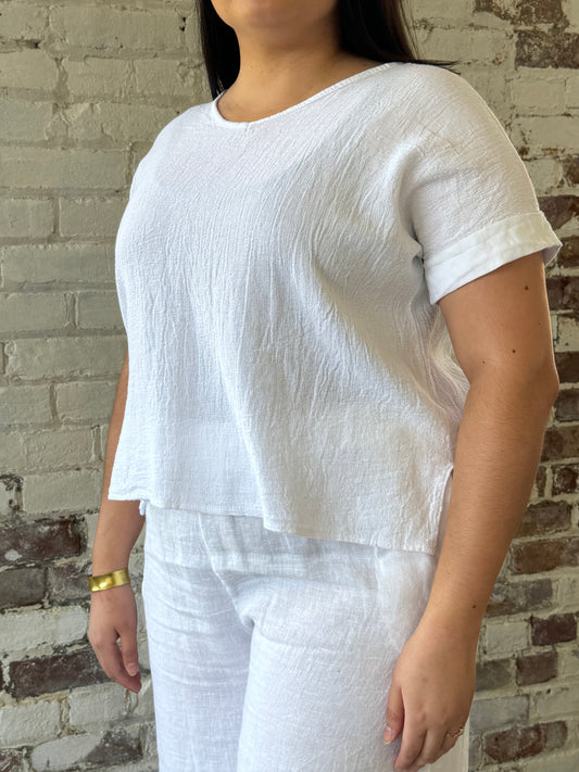 100% Italian Linen Top