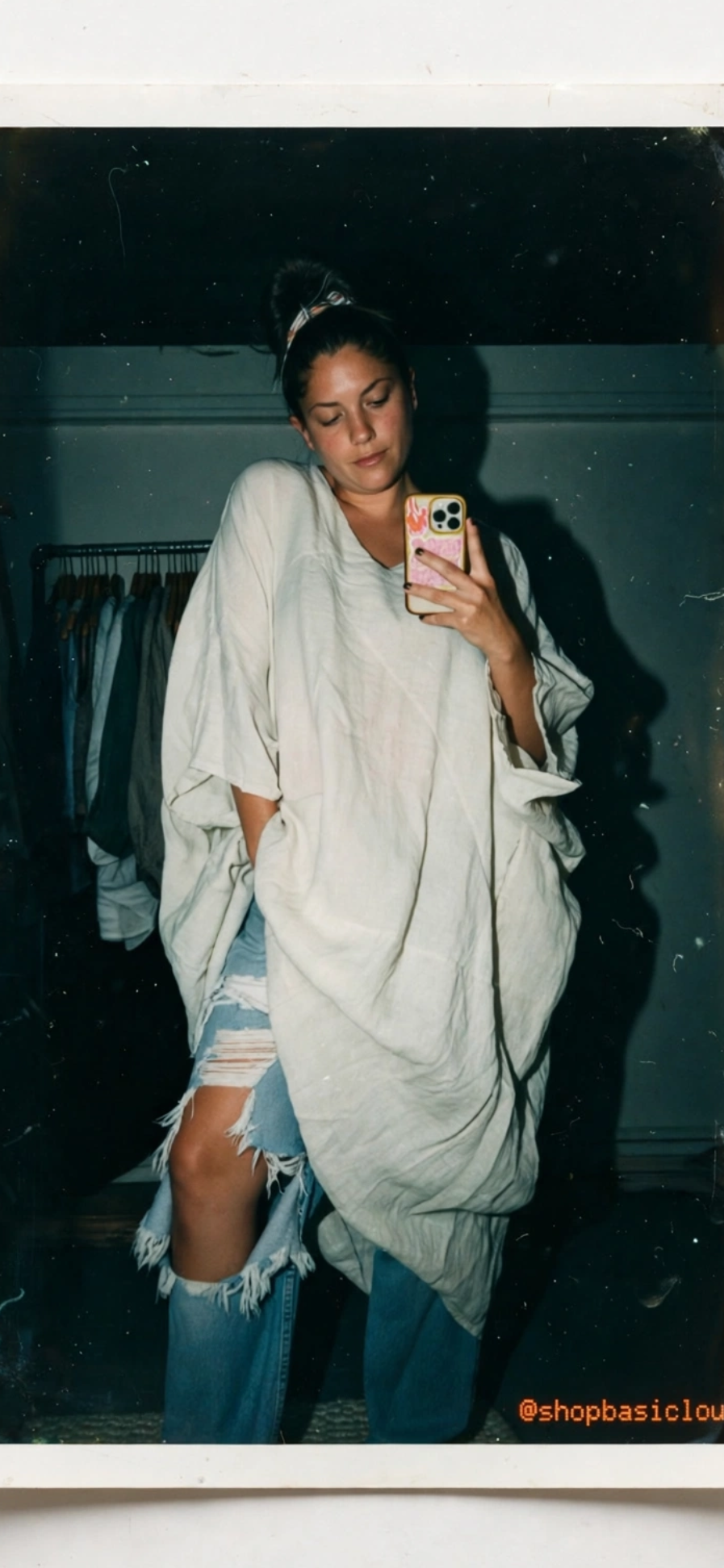 100% Linen Oversized Tunic Dress