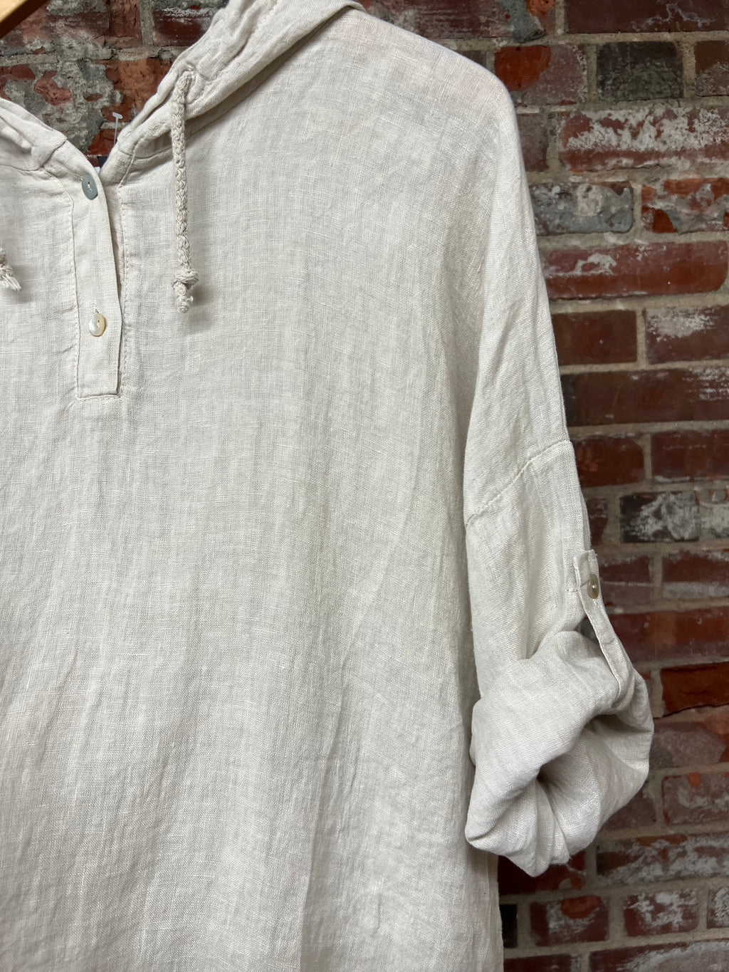 100% Linen Hoodie