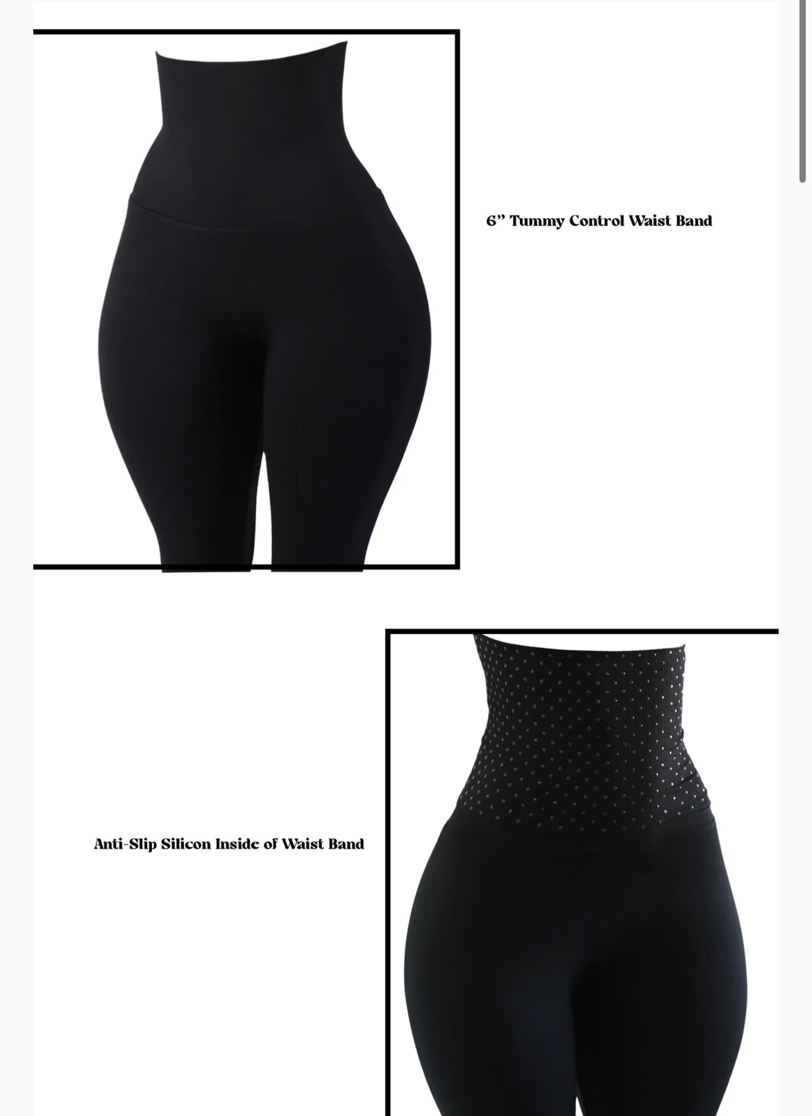 Babes Blk Yoga Tummy Control Legging