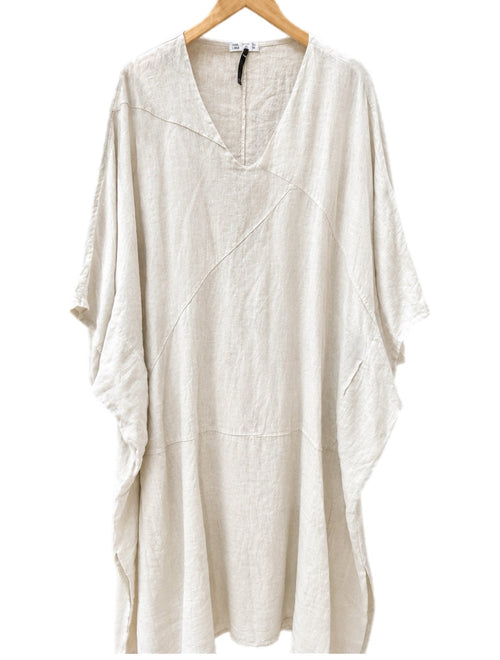 100% Linen Oversized Tunic Dress