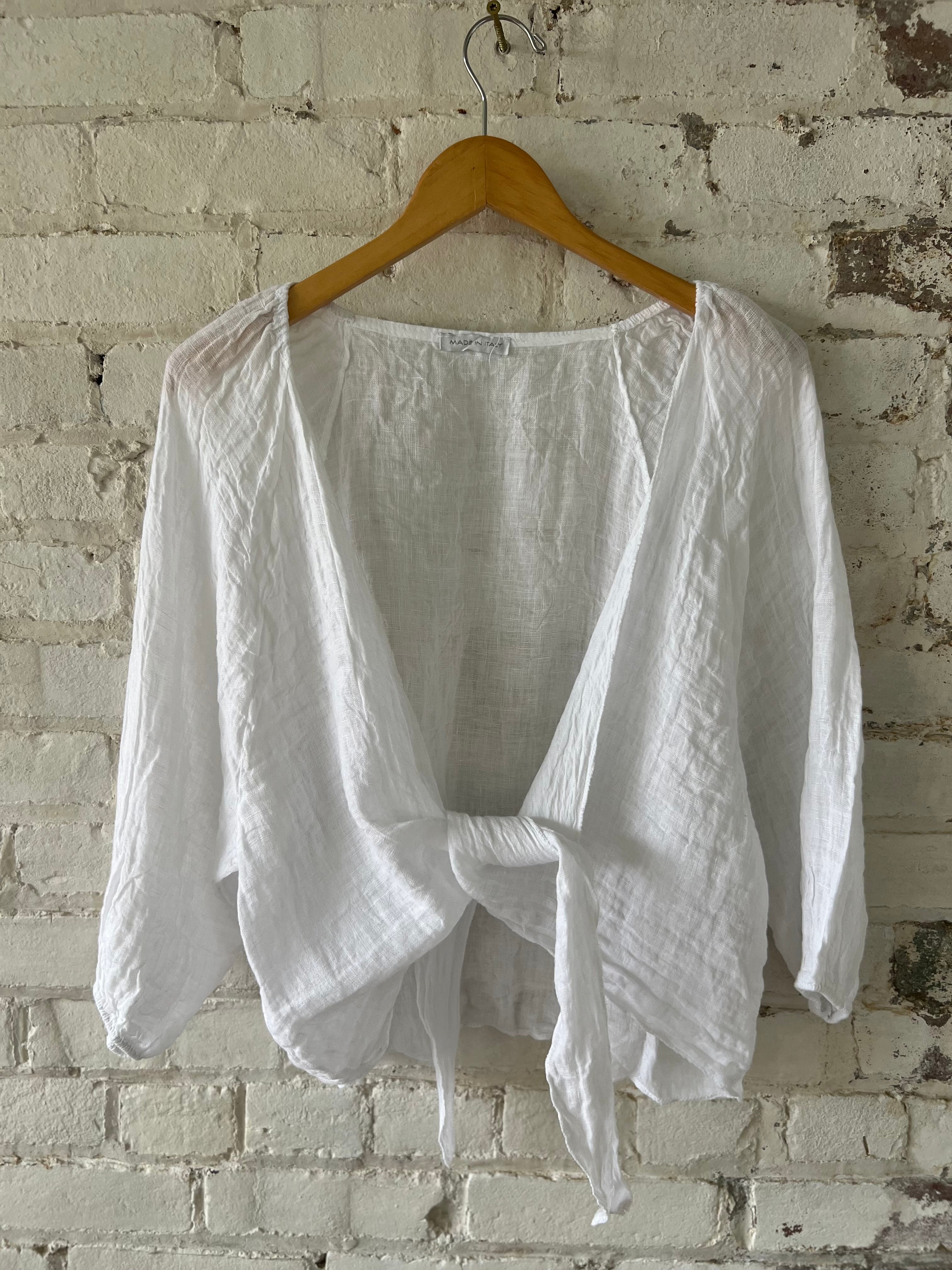 Linen Overlay Blouse