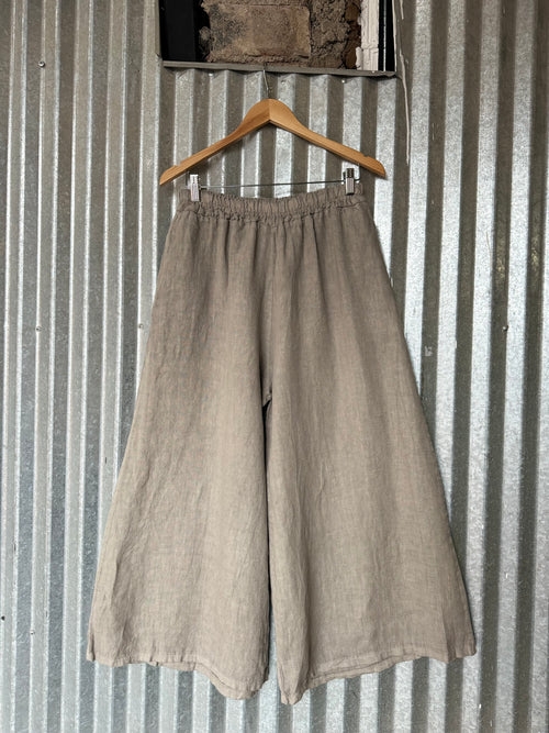 Crop Wide Leg Pant with Pockets