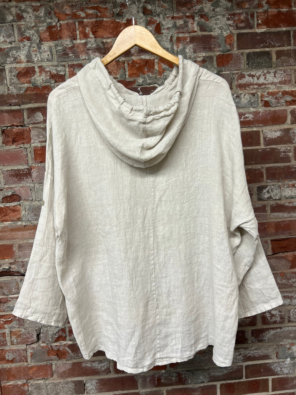 100% Linen Hoodie