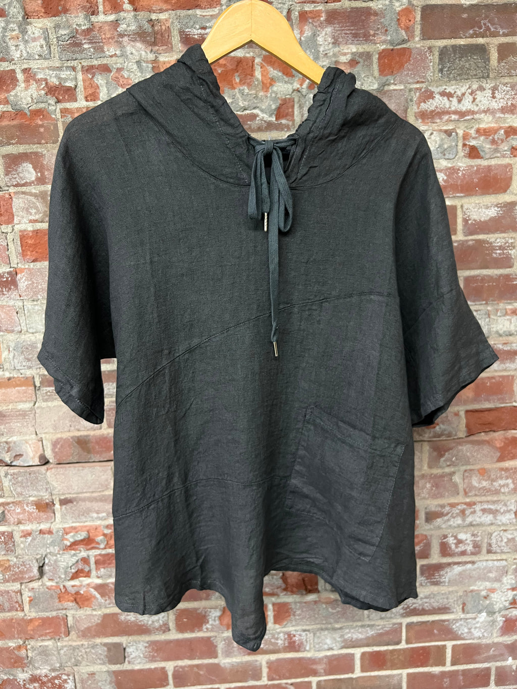 100% Linen Top w/ hood
