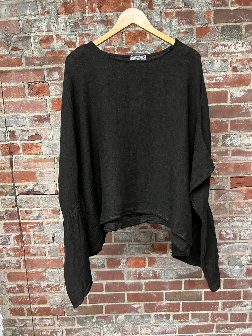 100% Linen Poncho