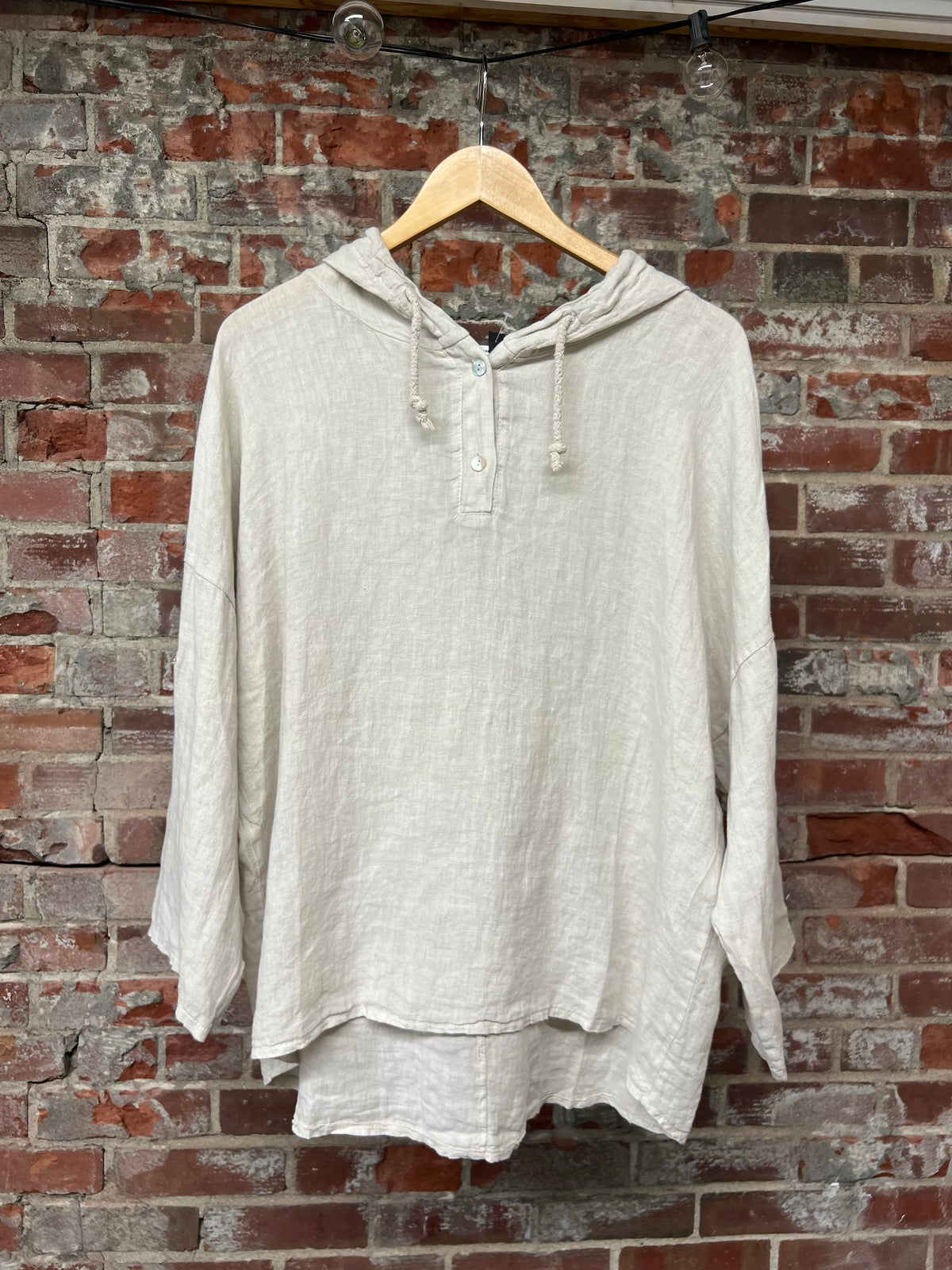 100% Linen Hoodie