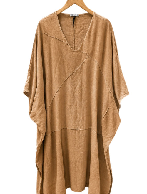 100% Linen Oversized Tunic Dress