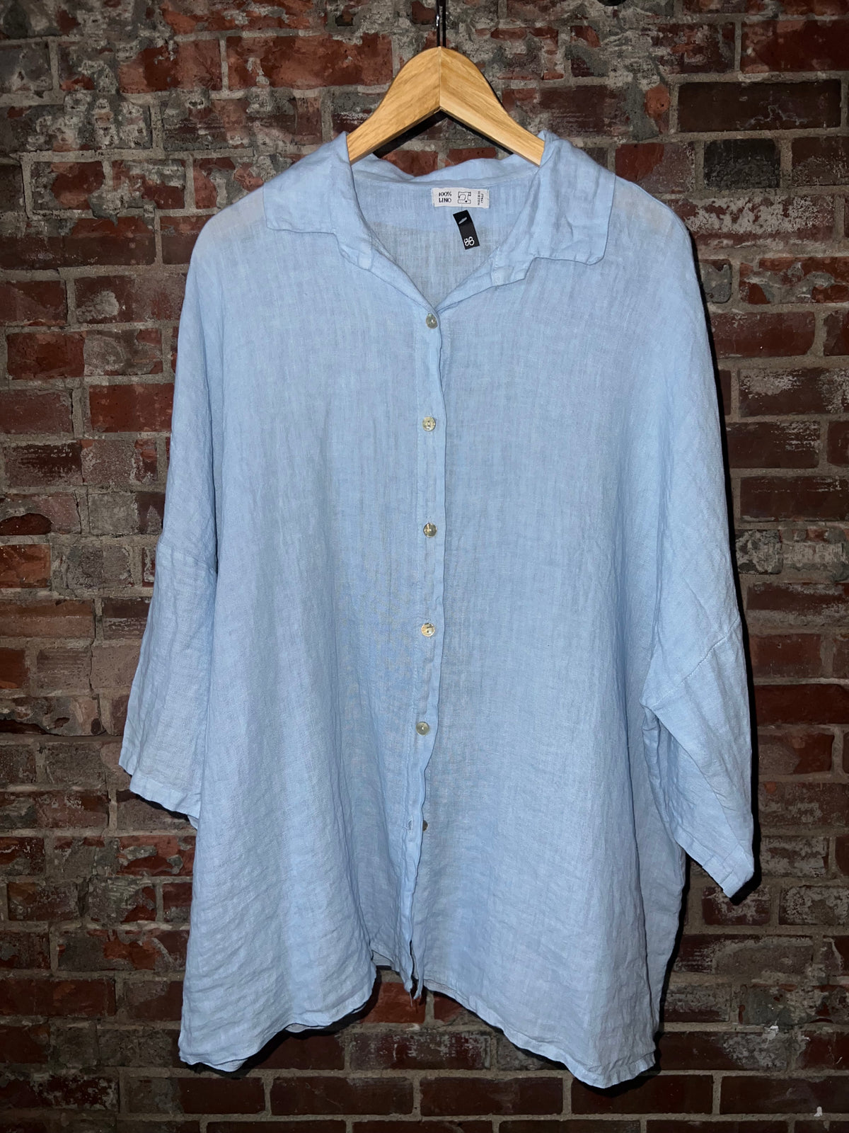 100% Linen Oversized Button Down