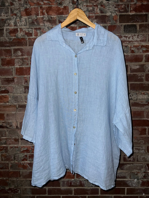 100% Linen Oversized Button Down