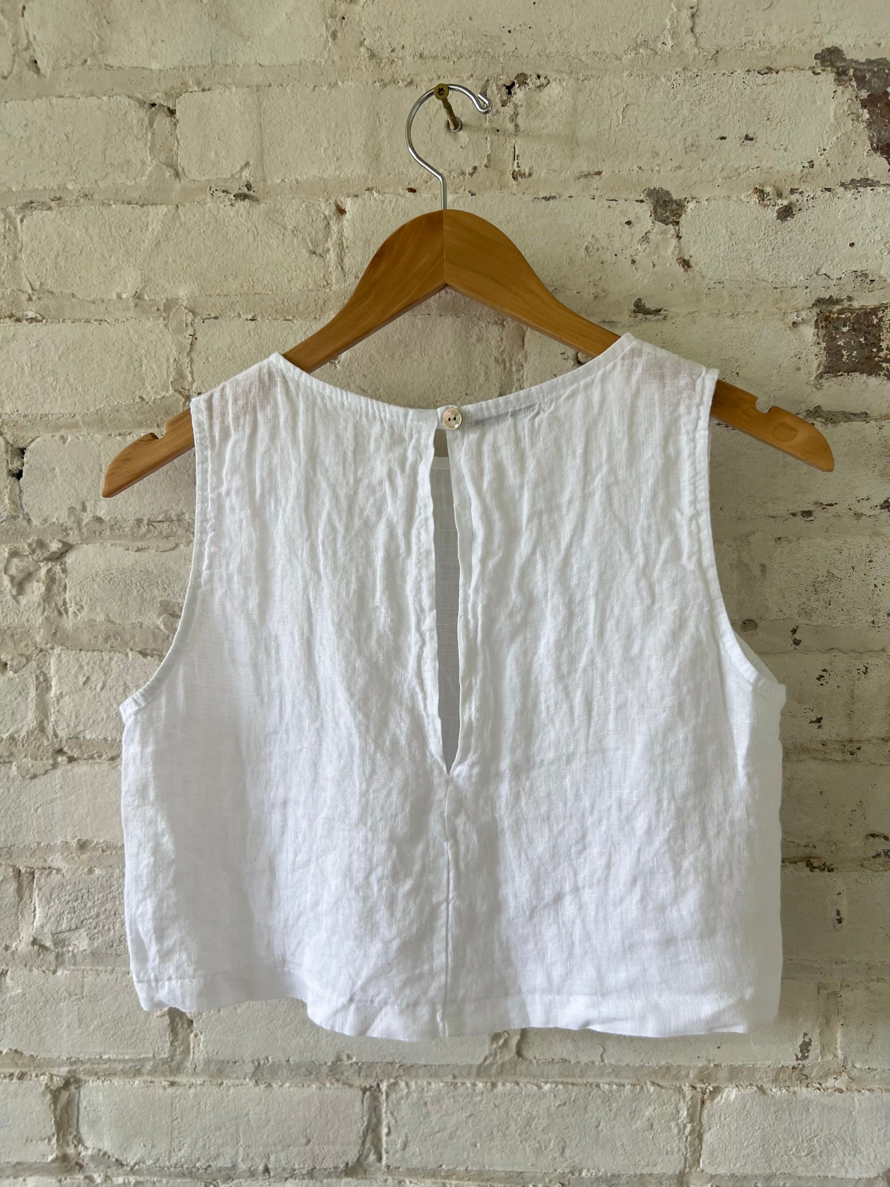 Linen Crop Tops