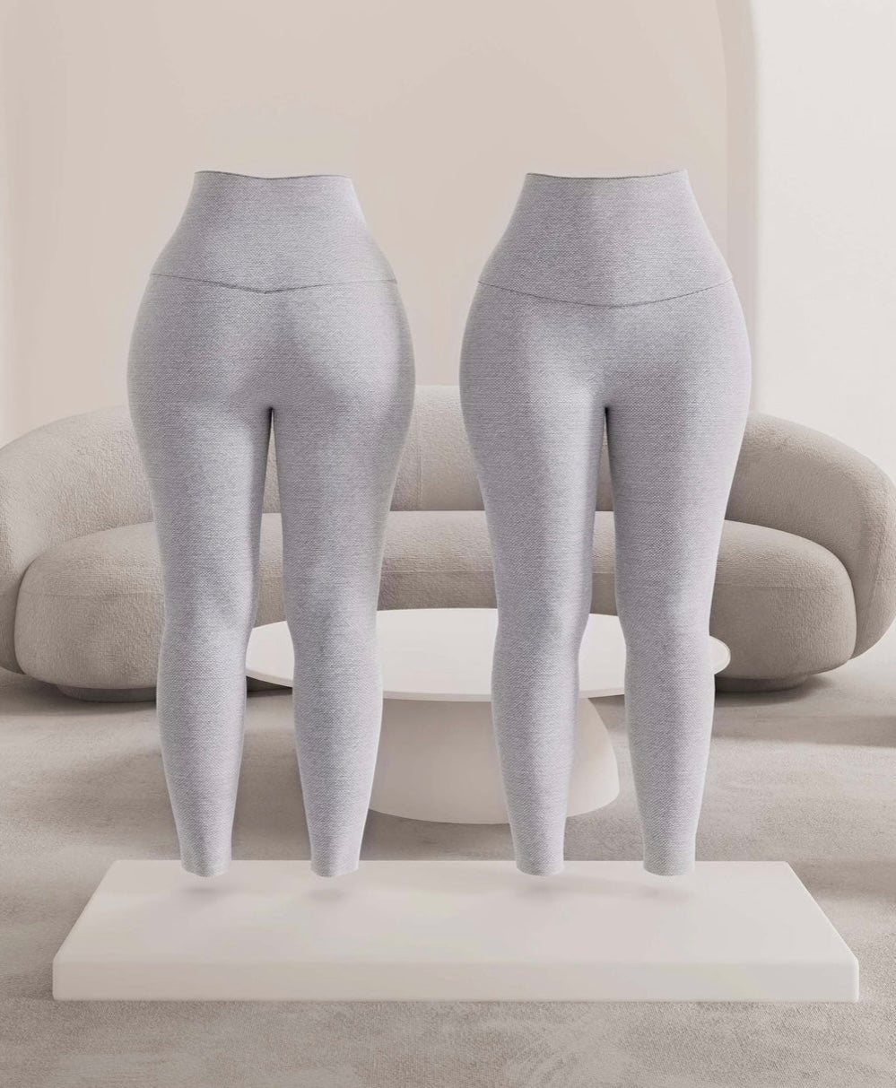 Babes Heather Grey Cotton Leggings